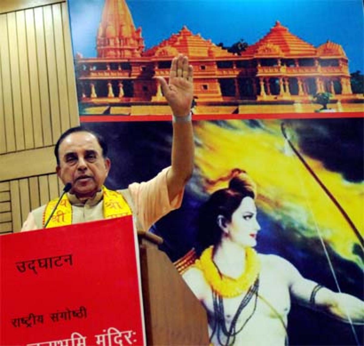 Work on Ram temple could start before year-end, claims Swamy